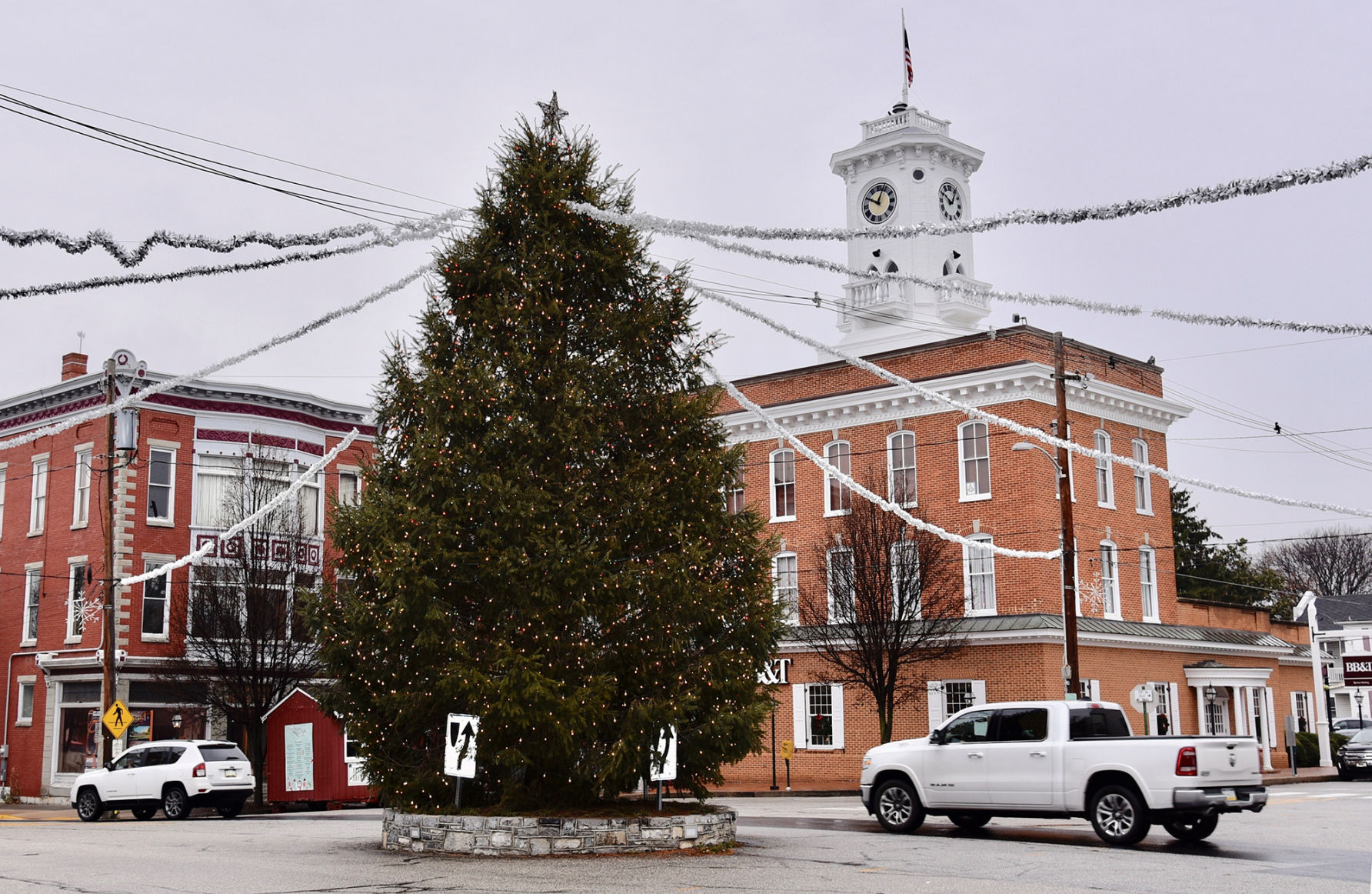 Town square in Greencastle, PA